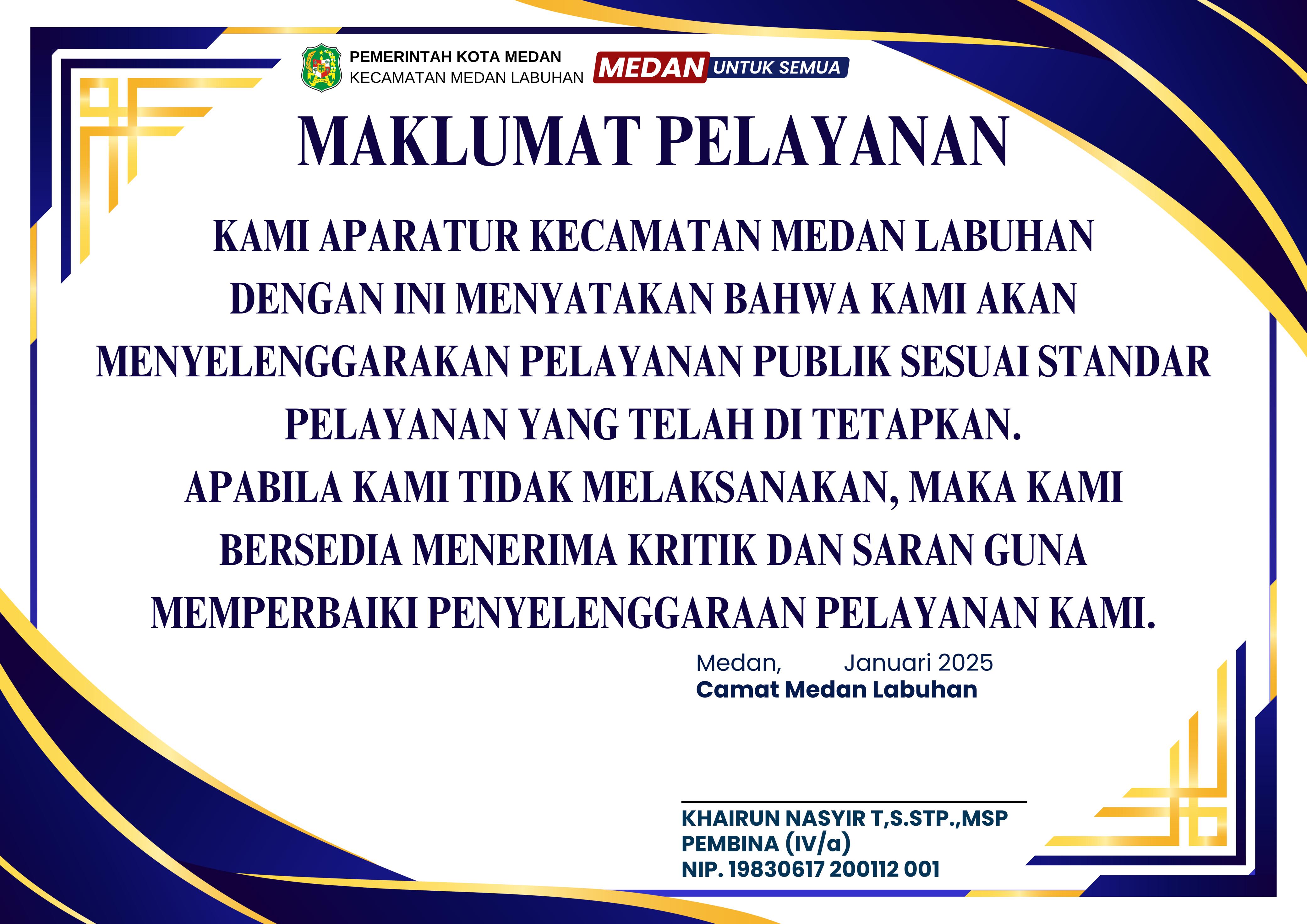 Maklumat Kecamatan Medan Labuhan